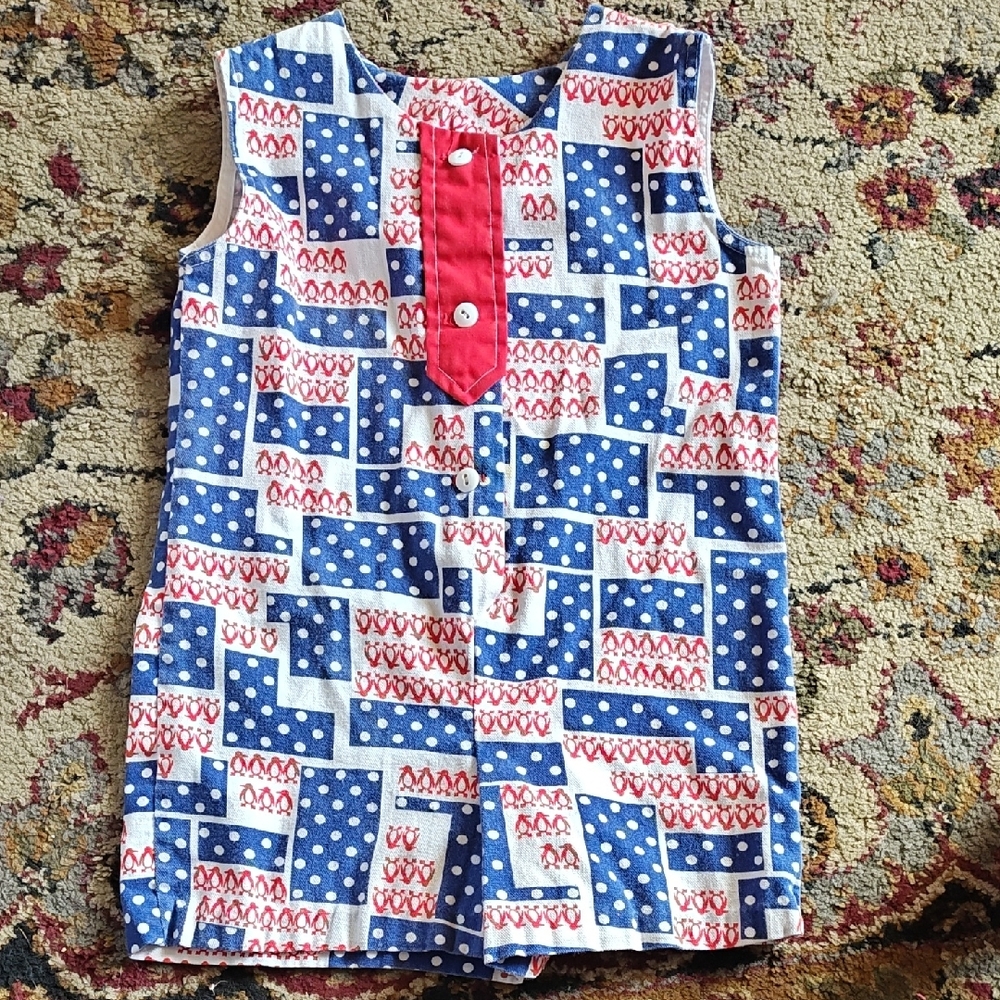 Colorful Geometric Patterned Romper